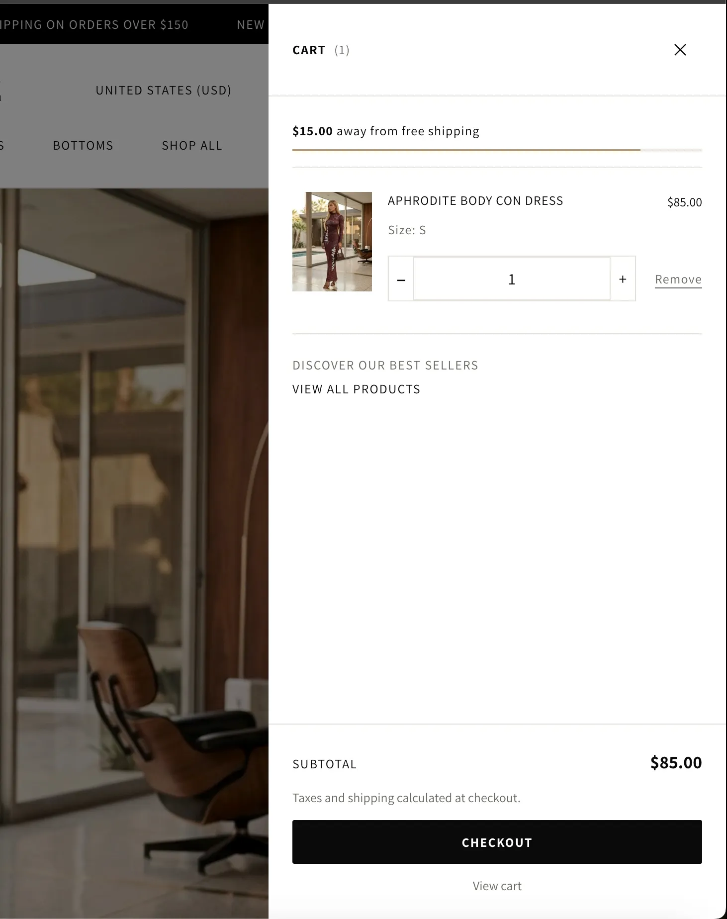 Maison slide-out cart drawer